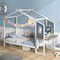 House Shaped Bed Frame with 2 Drawers, 1 Storage Box and 3 hooks for Kids